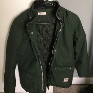 Green coat h&m
